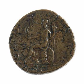 MYNT, brons, Hadrianus sestertie, ca 117-138 e.Kr.
