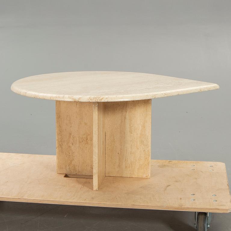 Coffee table, travertine, last part of the 20th century.