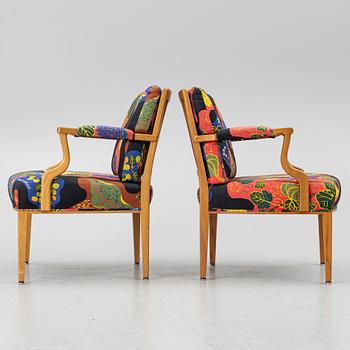 Josef Frank, fåtöljer, ett par, modell 969, Firma Svenskt Tenn, efter 1985.