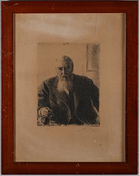 ANDERS ZORN, etsning, signerad.