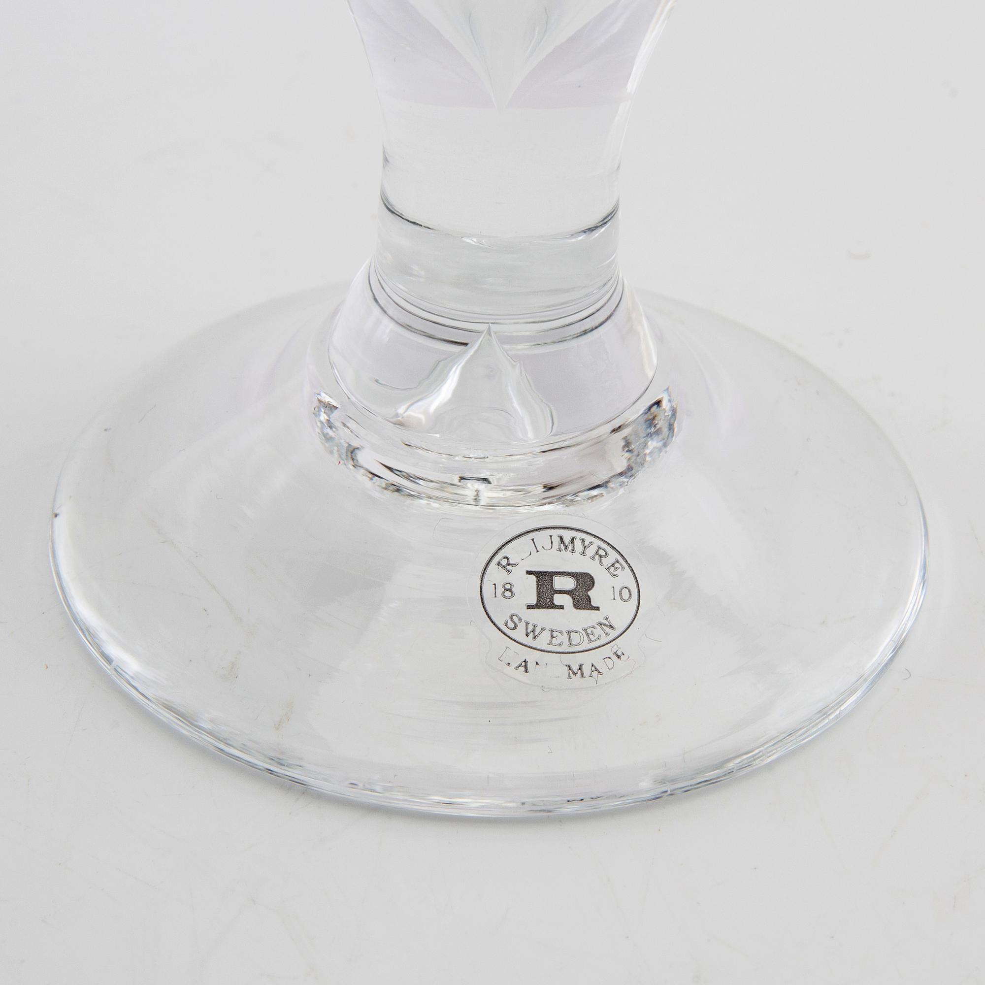 Servis, 24 dlr "Antik", Reijmyre glasbruk, 1900-talets andra hälft.