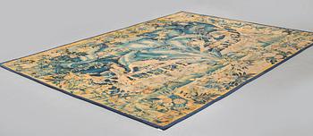 A tapestry, "Feuilles de choux", tapestry weave, third quarter 16th century, Flanders, probably Audenarde.