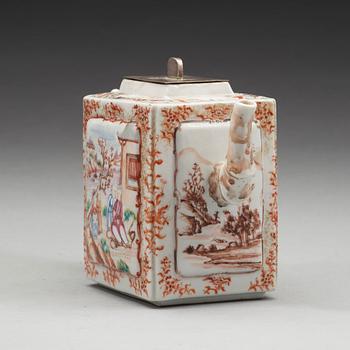 A large famille rose punch pot, Qing dynasty, Qianlong (1736-95).