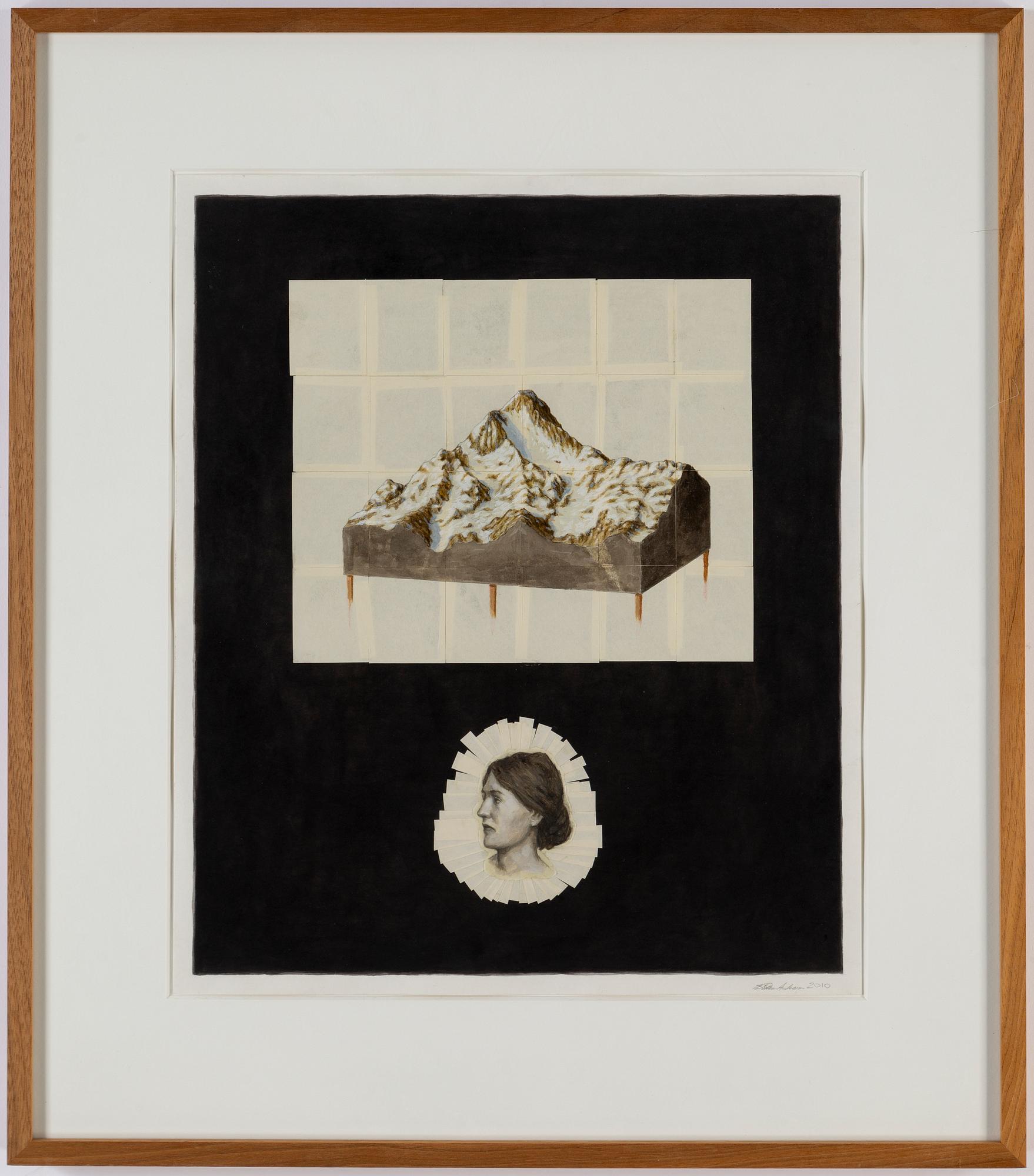 WILLEM ANDERSSON, collage, oil and ink on paper, signed and dated 2010.