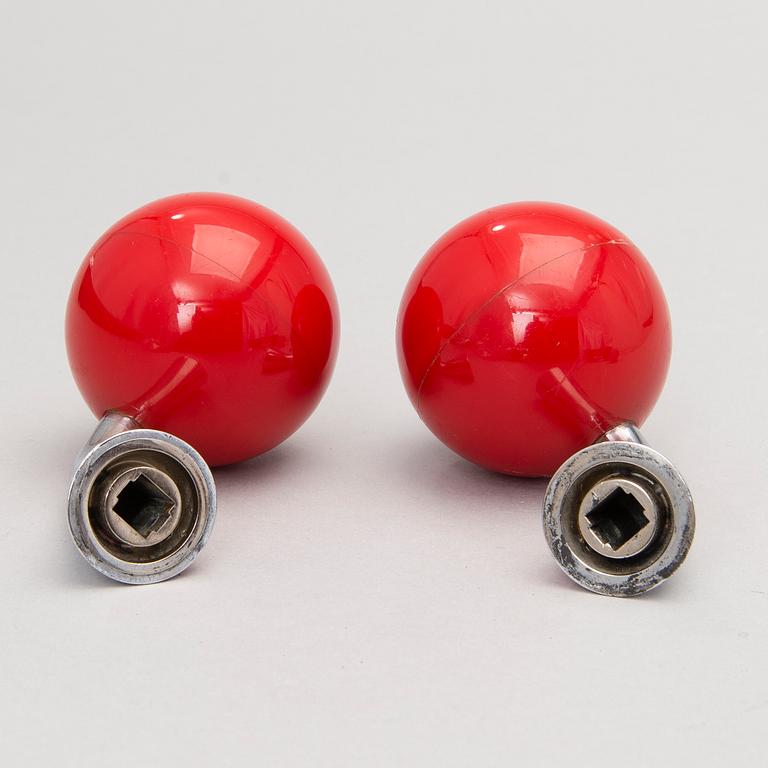 Two sets of door knobs for Primo Oy, Finland 1960s/1970s.