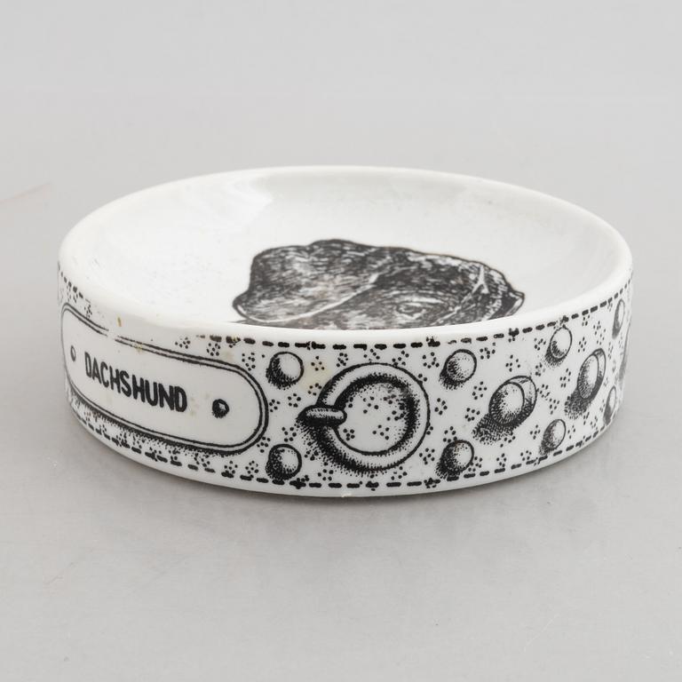 Piero Fornasetti, two ashtray, Milan, Italy.
