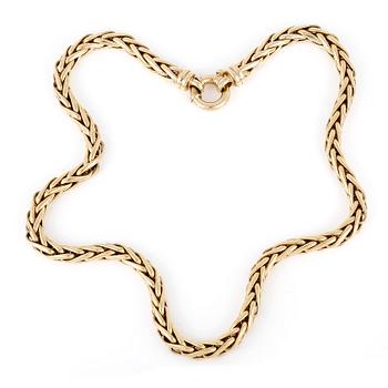 COLLIER, 18K guld, HJ, Italien, 1900-talets andra hälft. Vikt ca 44g.