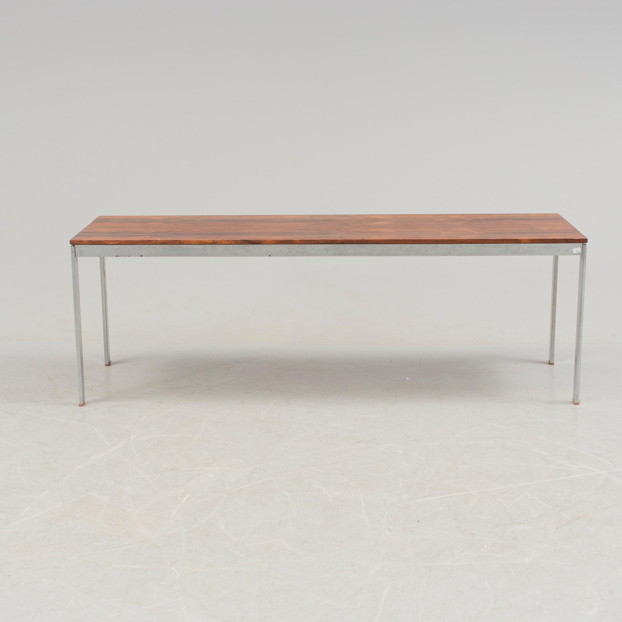 A 1960's/70's rose wood veneered coffee table by Gillis Lundgren for IKEA.