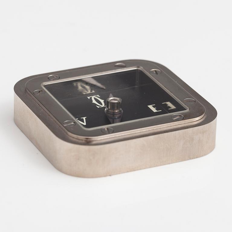 CARTIER, A brass compass with a palladium finish. S.I.H.H, 2004.