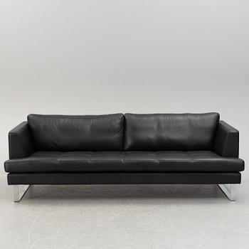 A 21th century leather 'Scala' sofa by  Kim Nordentoft from Nielaus Møbler, , Denmark.