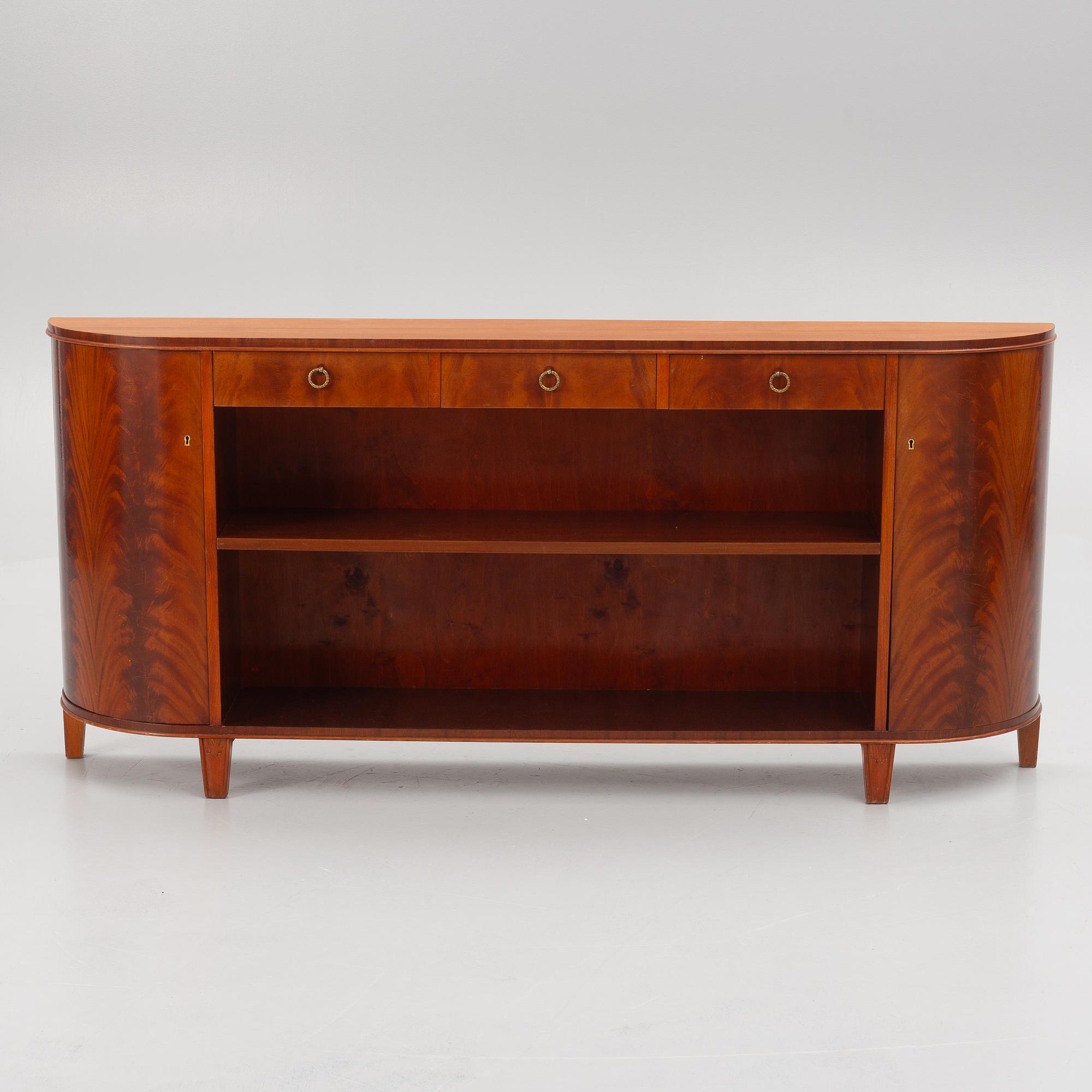 A Swedish Modern bookcase/sideboard, 1940's/50's.