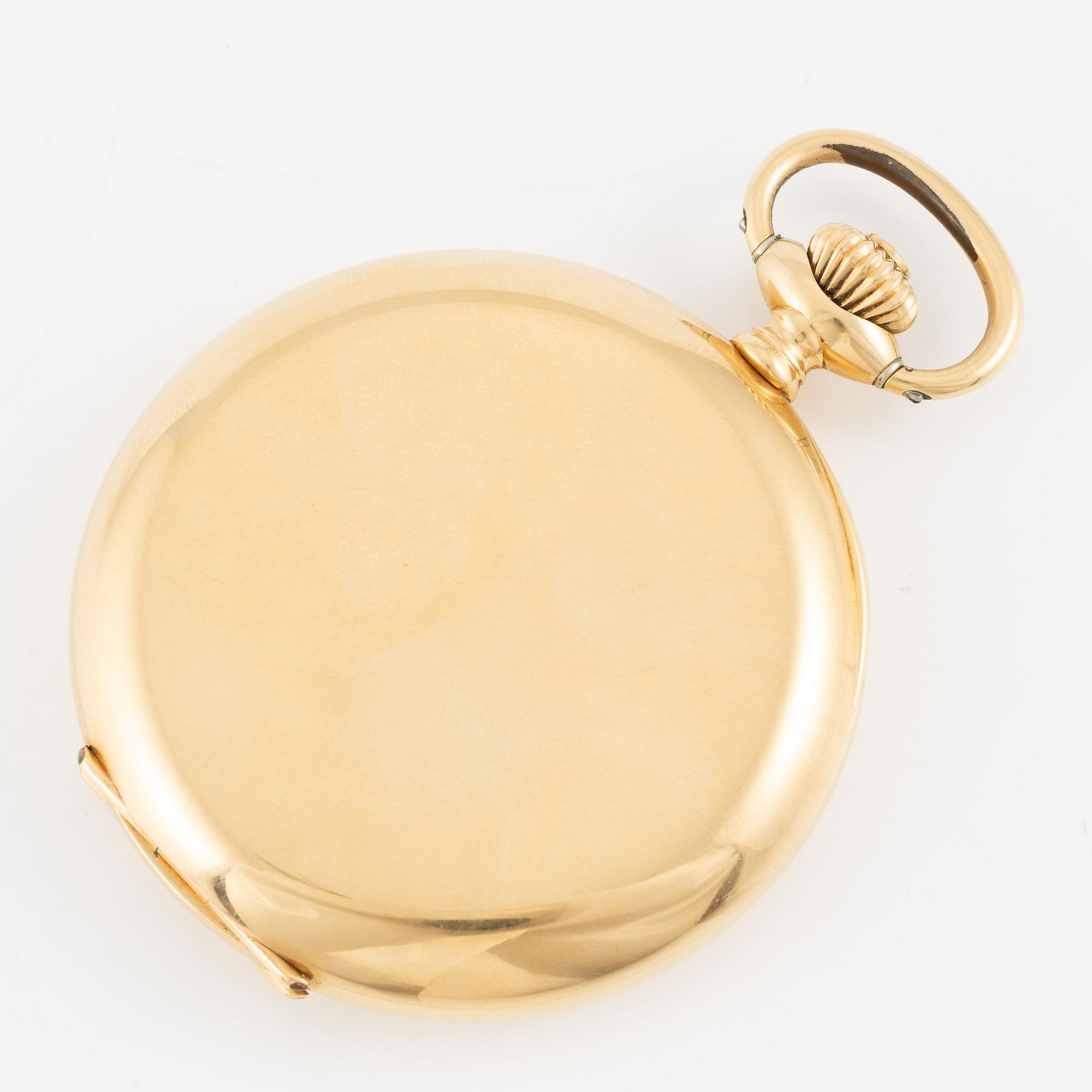 Fickur, Zenith, 18K guld, savonett, 51 mm.
