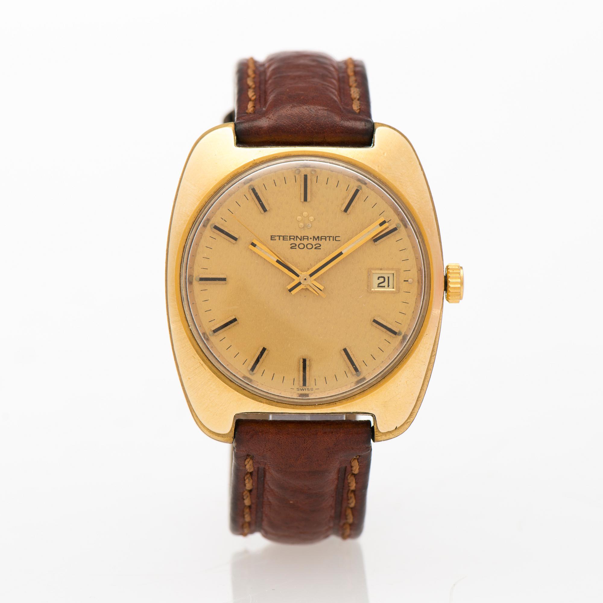 ETERNA MATIC 2002 armbandsur 38 x 35 40 mm. Bukowskis