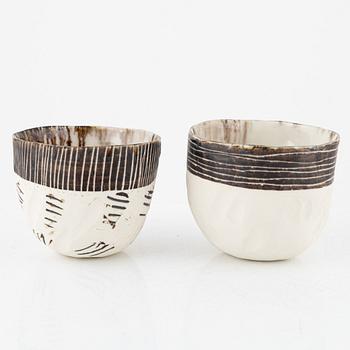 Two stoneware bowls, circa 2000.