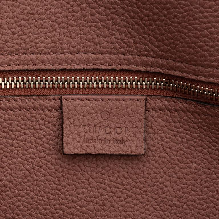 Gucci, a pink leather 'Jackie Sof Tote' bag.