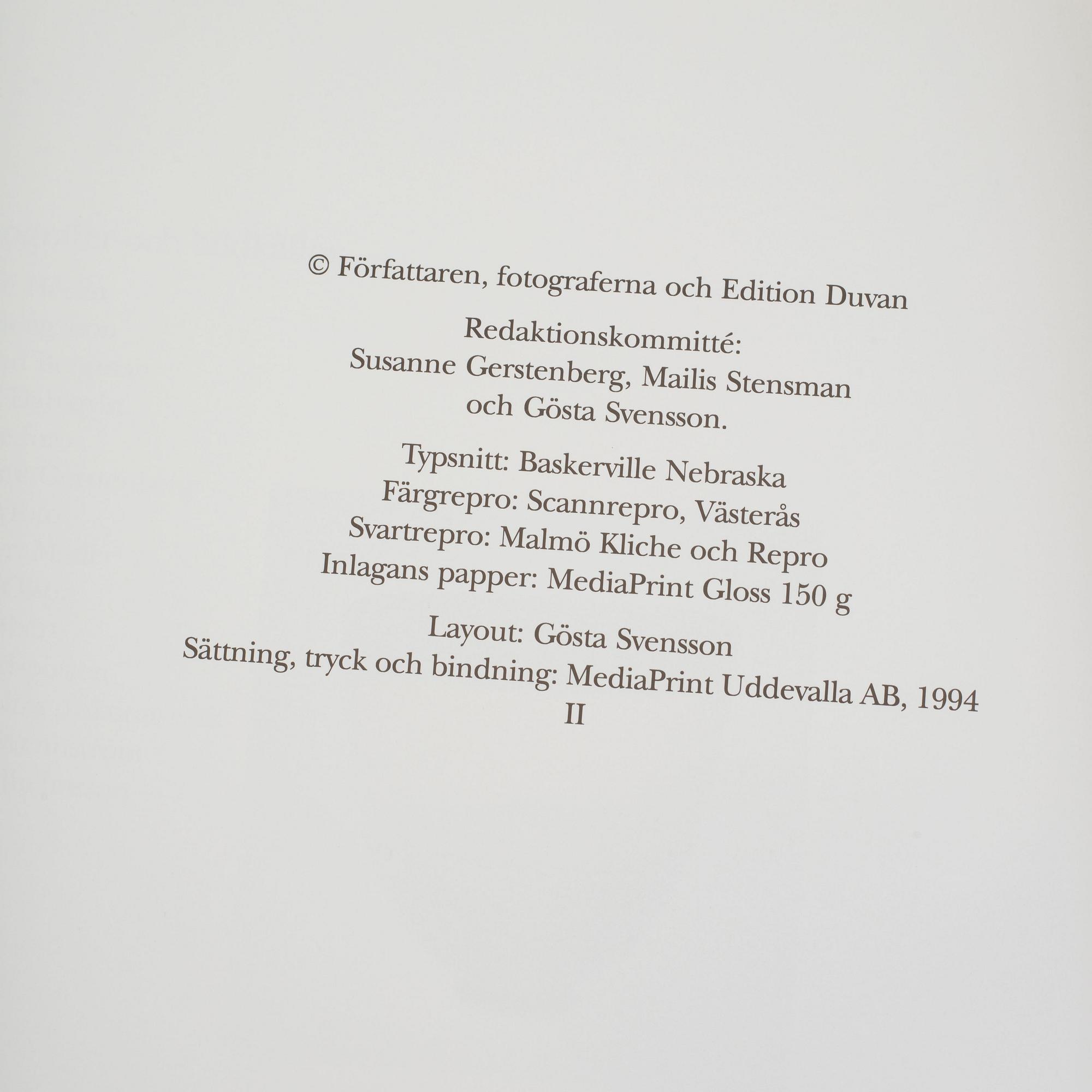 Seven books on Swedish glass, silver and furniture.