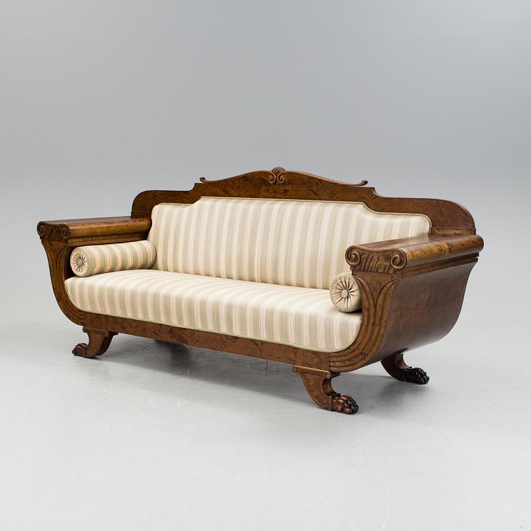 A empire style sofa, early 20th century.