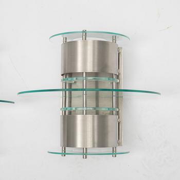 Louis Poulsen, a pair of model 'Mini Corona' wall lamps, Denmark.