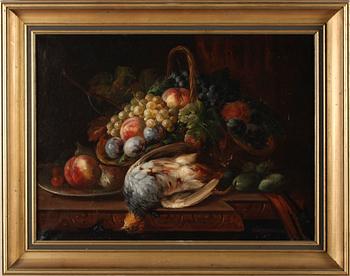 OKÄND KONSTNÄR, olja på duk, signerad Sureau, omkring år 1900.