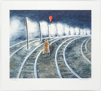 Joaquin Masoliver · JOAQUIN MASOLIVER, färglitografi, signerad, numrerad 190/200.