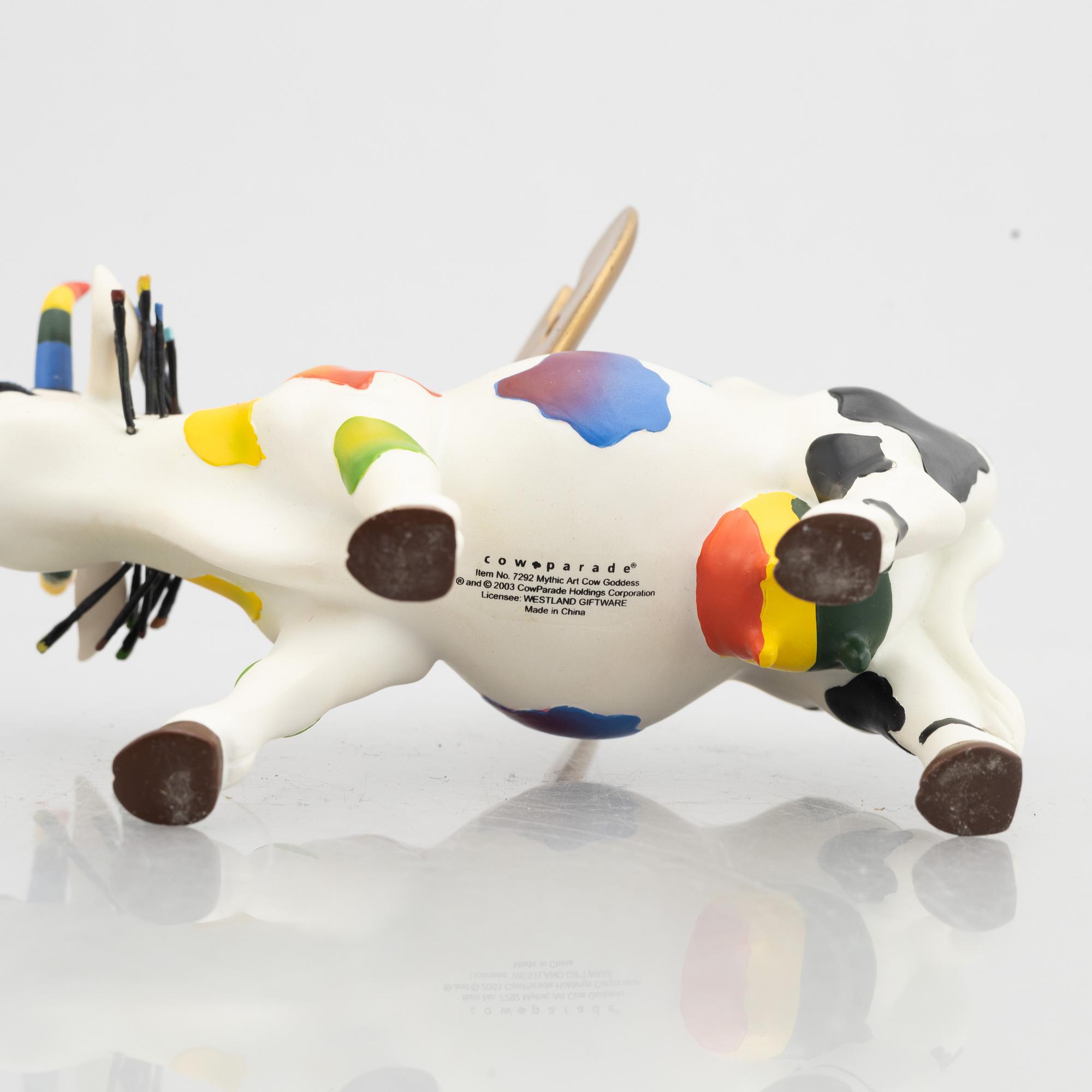 Figurines, 4 pcs, "Cow Parade", 2003-06.