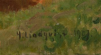 HERMAN LINDQVIST, olja på duk. Signerad och daterad 1907.