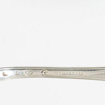 A silver sugar spoon, mark of Johan Wasserman, Lindesberg, Sweden 1785.