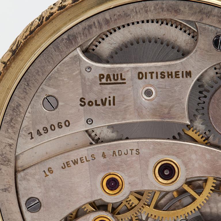 Paul Ditisheim, Solvil, fickur, 47 mm.