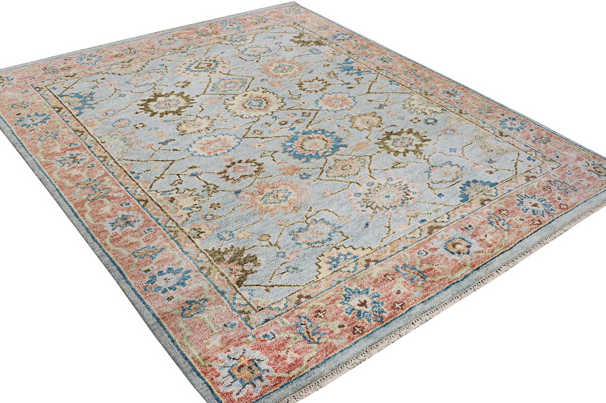 An oriental carpet with Mamluk design, c. 302 x 252 cm.