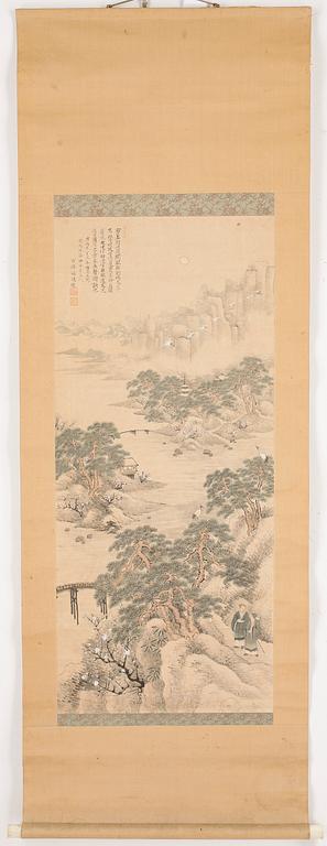 OKÄND KONSTNÄR, rullmålning, Japan, 1900-tal.