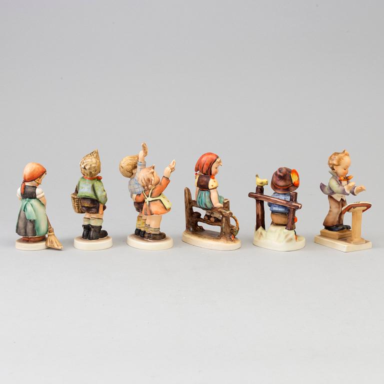 MARIA INNOCENTIA HUMMEL, 6 figuriner, Goebel, Tyskland 1930-70-tal.