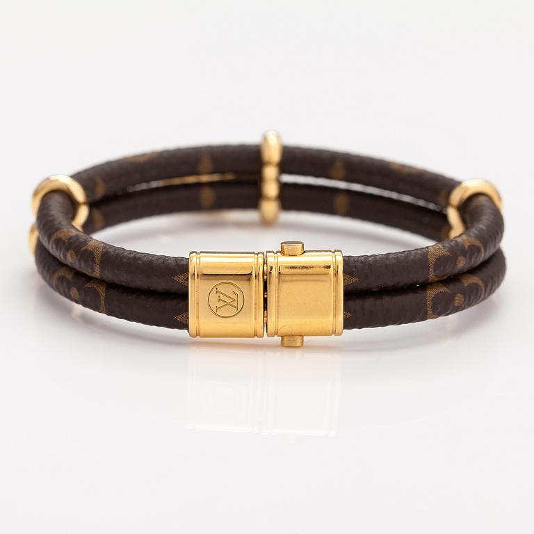 Louis Vuitton, A "Keep it twice monogram" bracelet. Marked LV, Made in Spain.