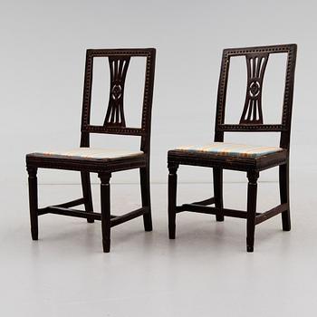 STOLAR, 1 par, sengustavianska, omkring år 1800.