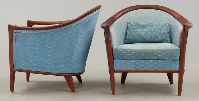 FÅTÖLJER, ett par, Bröderna Andersson, Sverige, 1950/60-tal.