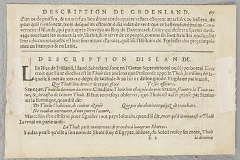 KARTA, handkolorerad, Ur Petrus Bertius/Jodocus Hondius, Tabularum geographicarum contractarum, Holland, 1616.