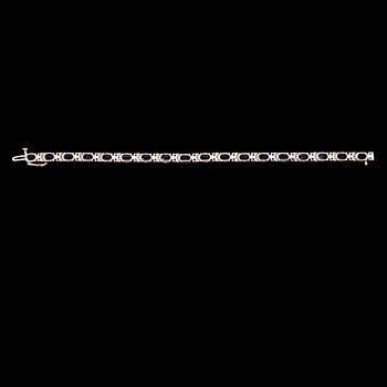 ARMBAND, 14 k vitguld, 18 blå tanzaniter tot ca 12.60 ct, briljanter tot ca 1.16 ct.