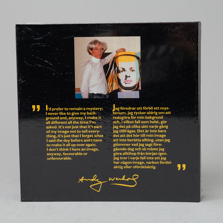 ANDY WARHOL, bok, "Portraits of Ingrid Bergman" utgiven av Galerie Börjeson. Utvgiven 1983.