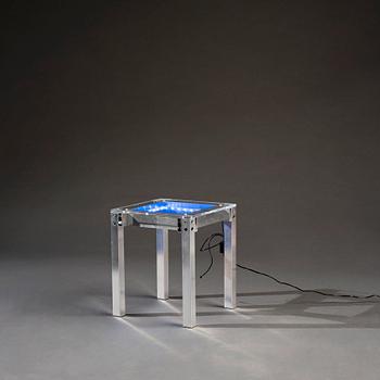 Fredrik Paulsen, a unique sidetable/stool, "Sidetable One, The Light Fantastic", JOY 2024.