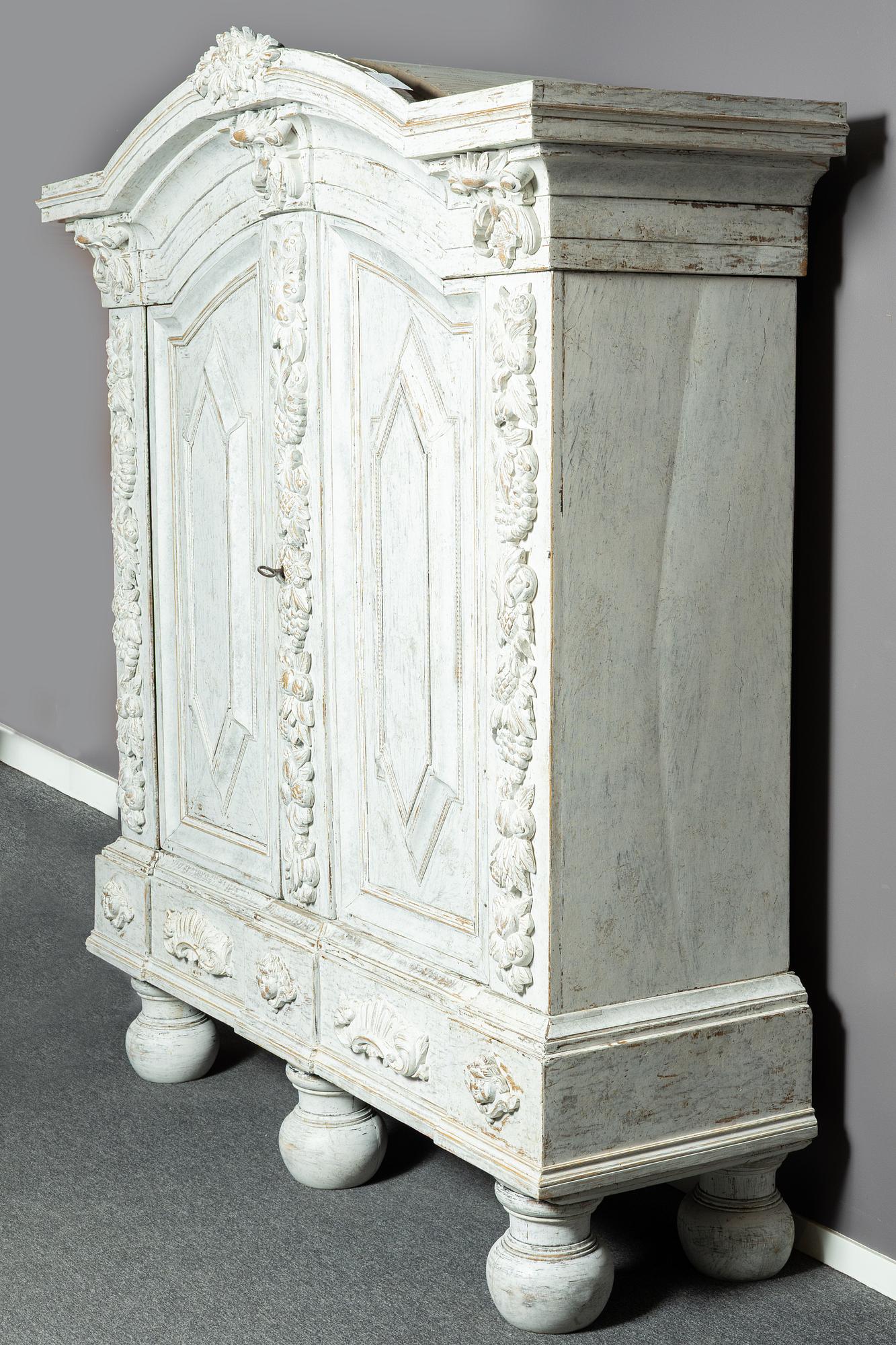 A Baroque cabinet, 18th century.