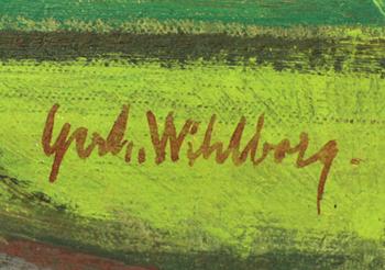 Gerhard Wihlborg, oil on canvas signed.