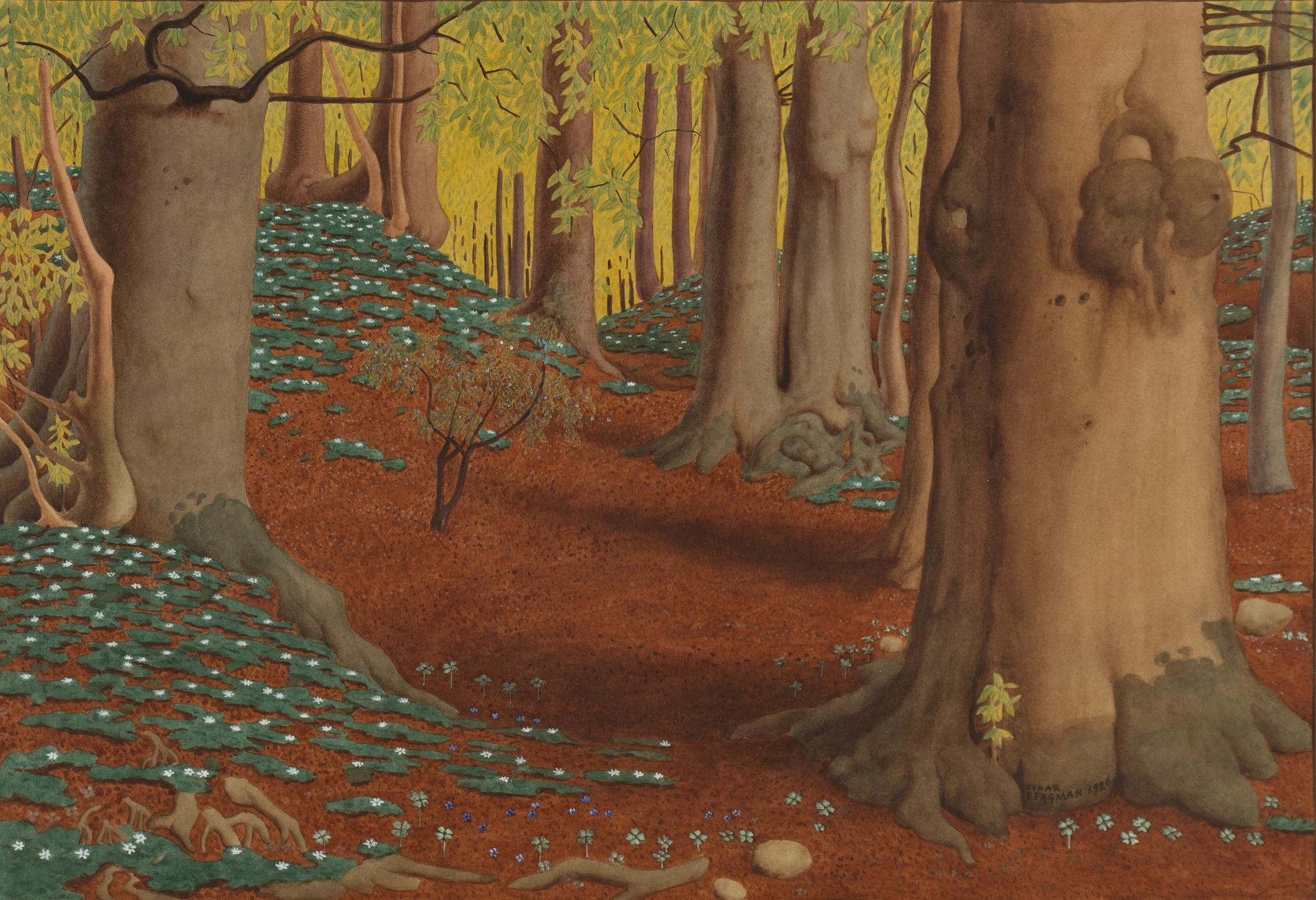 Oskar Bergman, Beech forest.