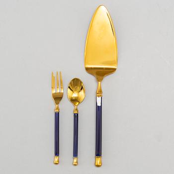 A part dinner and coffee 'Romanov' service, Golden Collection, late 20th century (51 pieces), with 17 cutlery pieces.