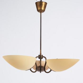 Harald Notini, a ceiling lamp, model '11263/A', Arvid Böhlmarks Lampfabrik, Sweden, 1940s.