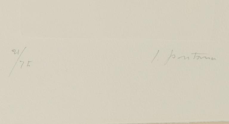 Lucio Fontana, Untitled, from "Dix eaux-fortes. L'Épée dans l'eau" (Alain Jouffroy).