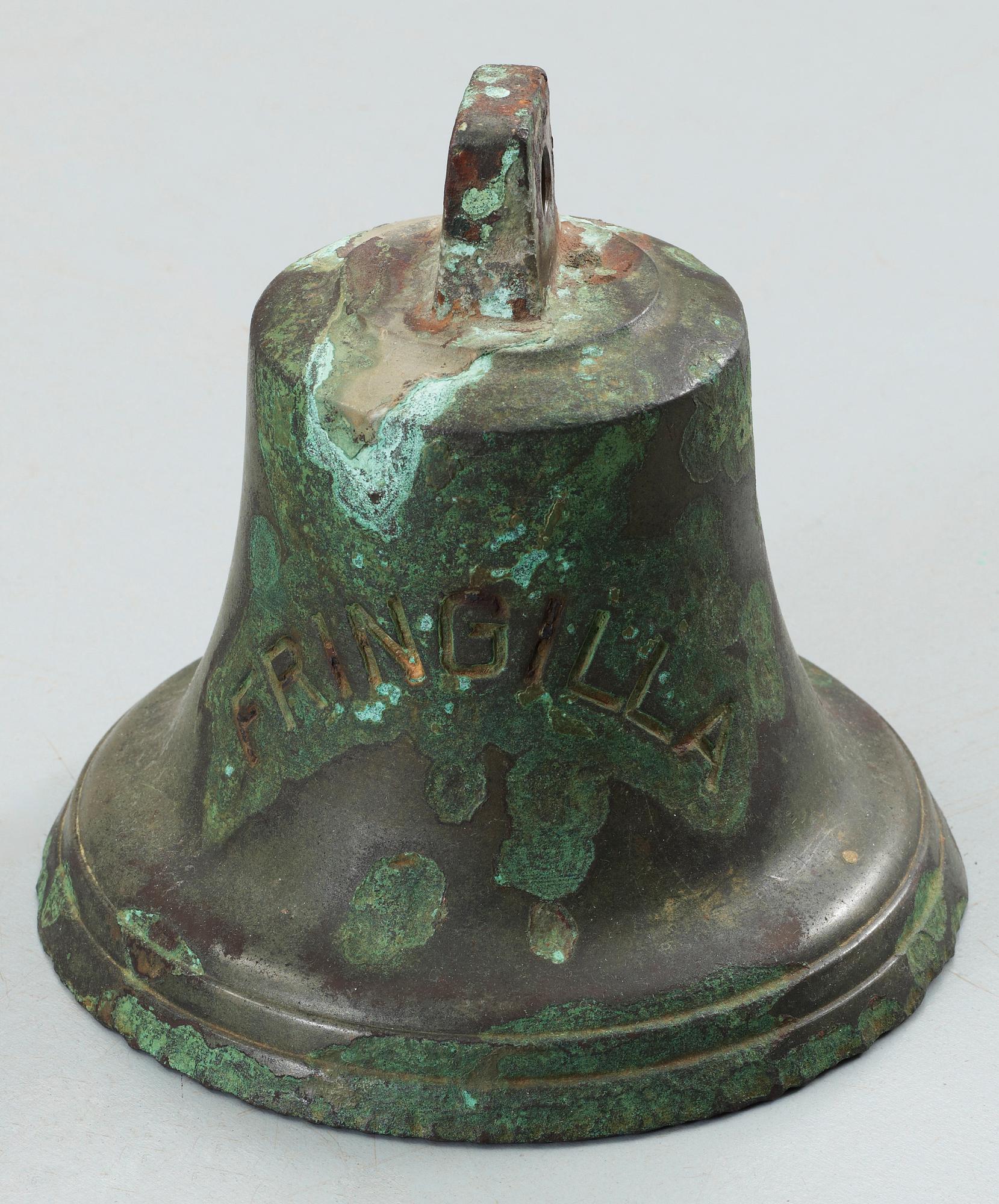 NAKTERHUS SAMT FARTYGSKLOCKA, mässing resp brons, 1930.