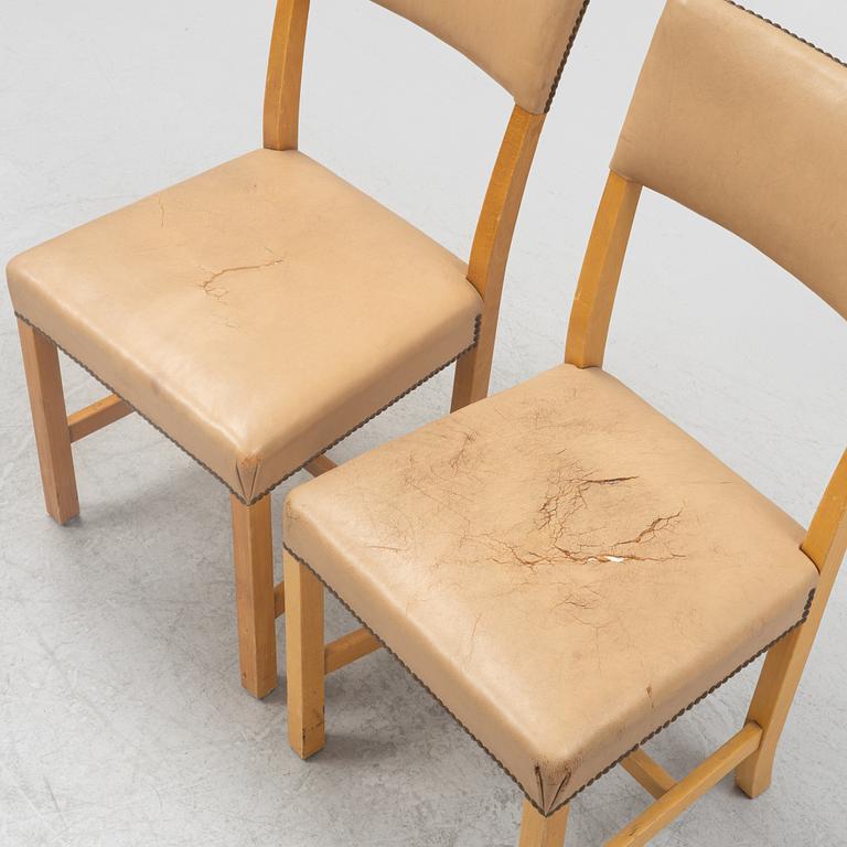 Josef Frank, a set of six model 2087 beech wood chairs for Gemla, second part of the 20th Century.