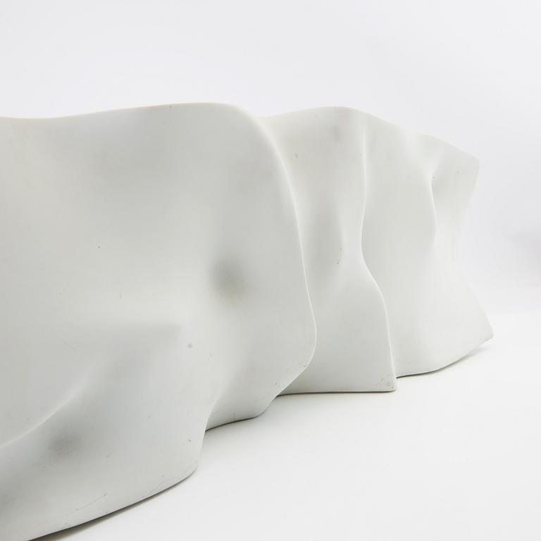 Gió Pomodoro, relief "Folla" Rosenthal Ars Porcellana Relief Riehe signerad och numrerad 1/15 (?) porslin.