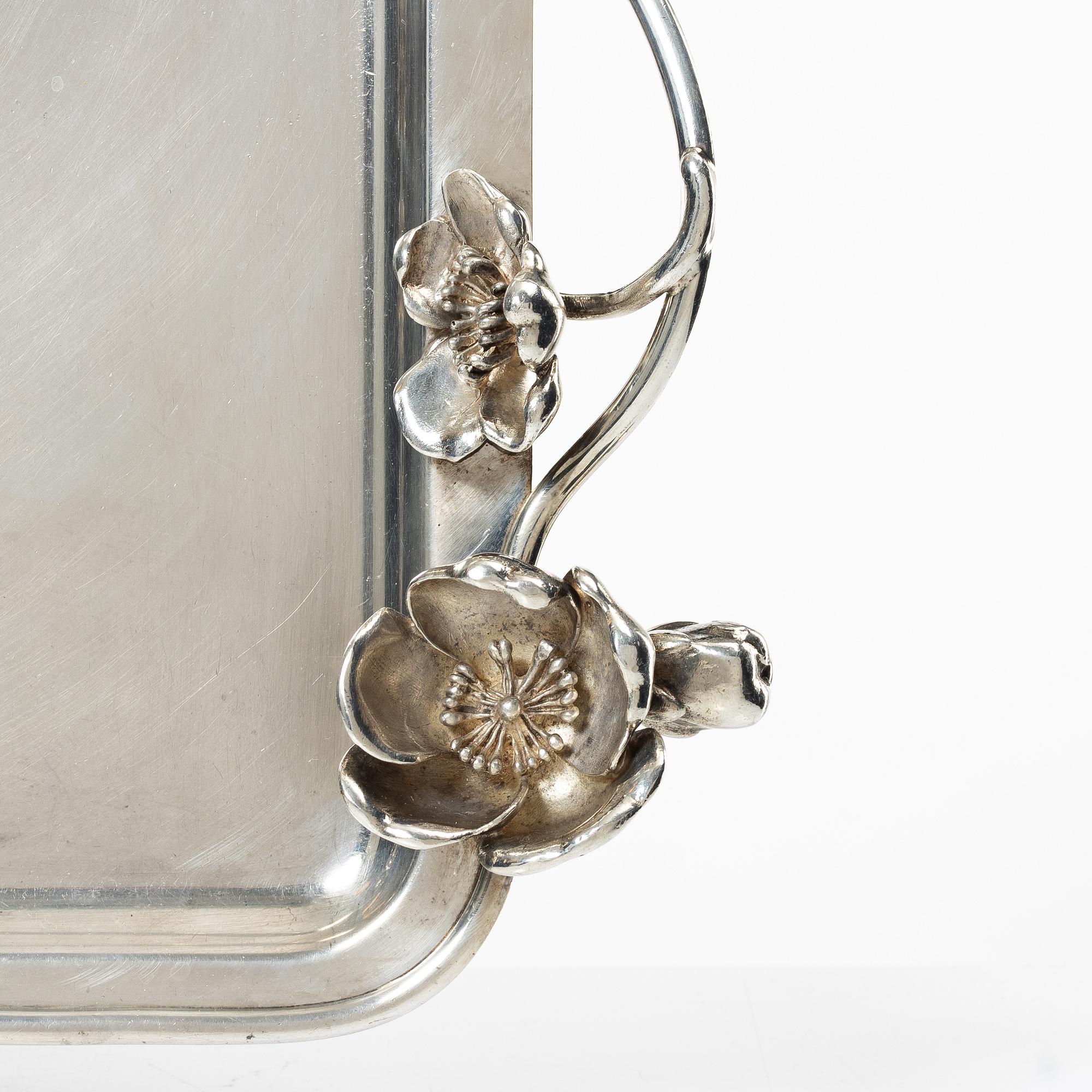 Christofle, tray, silverplate, late 20th century.