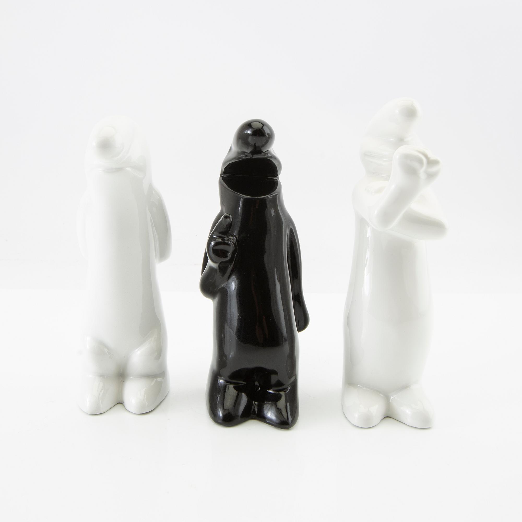 Osvald Cavandoli, figuriner 3 st "La Linea" för Cava.