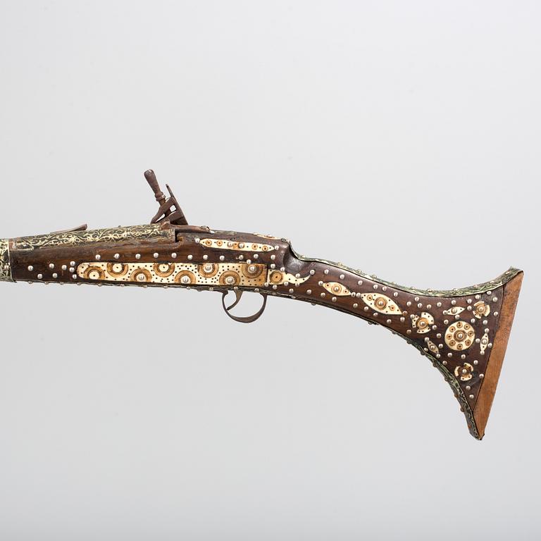 a 19/20th century musket, probably from north africa.